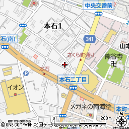 埼玉県熊谷市本石1丁目317周辺の地図