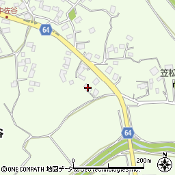 茨城県かすみがうら市中佐谷421周辺の地図