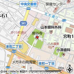 熊谷寺周辺の地図