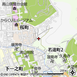 岐阜県高山市左京町186周辺の地図