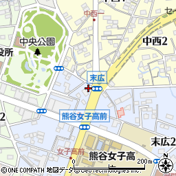 訪問看護ステーションデューン熊谷周辺の地図