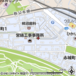 埼玉県熊谷市赤城町周辺の地図