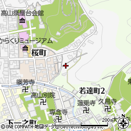 岐阜県高山市左京町207周辺の地図