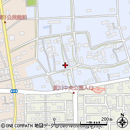 埼玉県深谷市長在家617周辺の地図