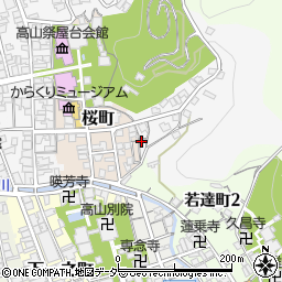岐阜県高山市左京町1周辺の地図