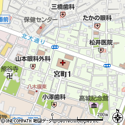 裁判所　熊谷簡易裁判所民事受付係周辺の地図