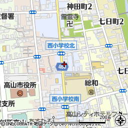岐阜県高山市総和町周辺の地図
