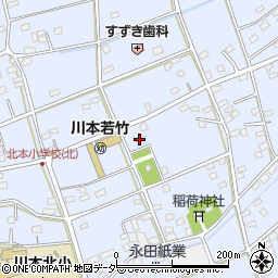 埼玉県深谷市長在家222周辺の地図