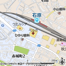 ベルク赤城町店周辺の地図