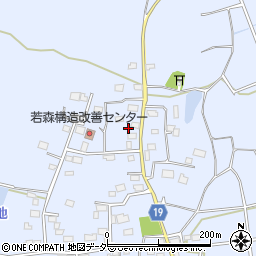 茨城県つくば市若森1252周辺の地図