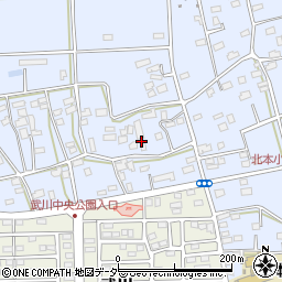 埼玉県深谷市長在家580周辺の地図