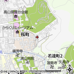 岐阜県高山市左京町5周辺の地図