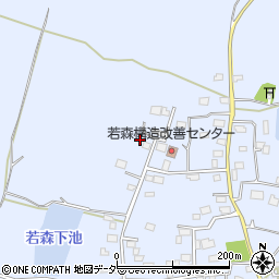 茨城県つくば市若森1233周辺の地図