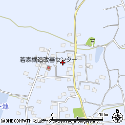 茨城県つくば市若森1251周辺の地図