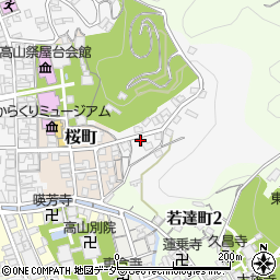 岐阜県高山市左京町155周辺の地図