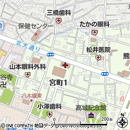 裁判所　さいたま地方裁判所熊谷支部不動産競売係周辺の地図