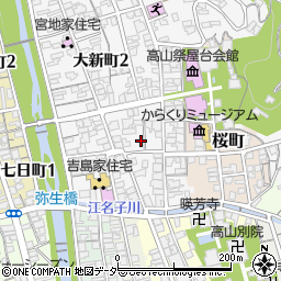 岐阜県高山市八幡町19周辺の地図