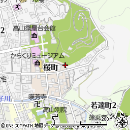岐阜県高山市左京町10周辺の地図