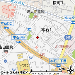 埼玉県熊谷市本石1丁目123周辺の地図