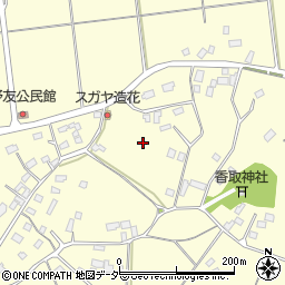 茨城県鉾田市野友周辺の地図