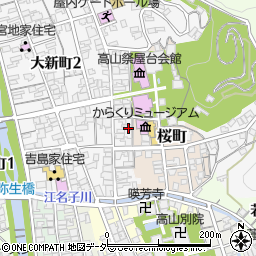 岐阜県高山市八幡町157周辺の地図