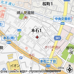 埼玉県熊谷市本石1丁目周辺の地図