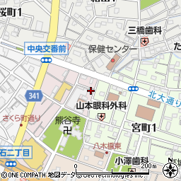埼玉県熊谷市仲町35周辺の地図