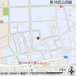 埼玉県深谷市長在家597周辺の地図