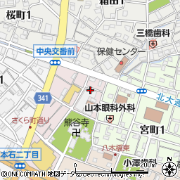 埼玉県熊谷市仲町33周辺の地図