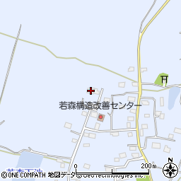 茨城県つくば市若森1237周辺の地図