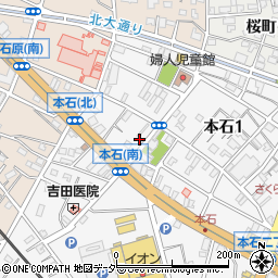 埼玉県熊谷市本石1丁目74周辺の地図