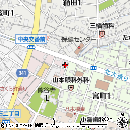 埼玉県熊谷市仲町28周辺の地図
