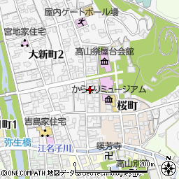 岐阜県高山市八幡町122周辺の地図