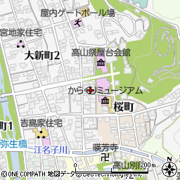 岐阜県高山市八幡町161周辺の地図