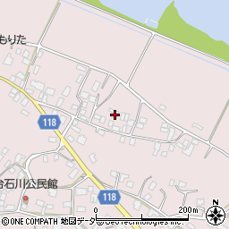 茨城県石岡市石川129周辺の地図