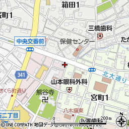 埼玉県熊谷市仲町27周辺の地図