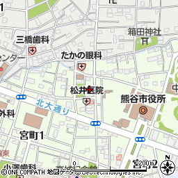 埼玉県熊谷市宮町2丁目62周辺の地図