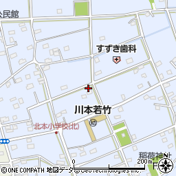 埼玉県深谷市長在家408周辺の地図