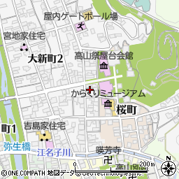 岐阜県高山市八幡町121周辺の地図