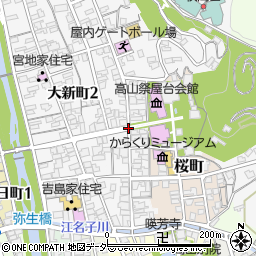 岐阜県高山市八幡町周辺の地図