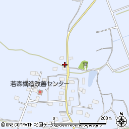 茨城県つくば市若森1246周辺の地図