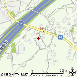 茨城県かすみがうら市中佐谷270周辺の地図