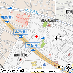 埼玉県熊谷市本石1丁目50周辺の地図