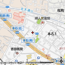 埼玉県熊谷市本石1丁目49周辺の地図