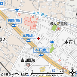 埼玉県熊谷市本石1丁目58周辺の地図