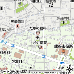 熊谷市役所　障害福祉会館周辺の地図