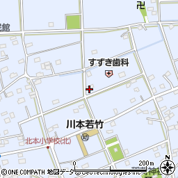埼玉県深谷市長在家374周辺の地図
