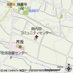 南内田コミュニティセンター周辺の地図