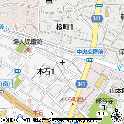 埼玉県熊谷市本石1丁目194周辺の地図