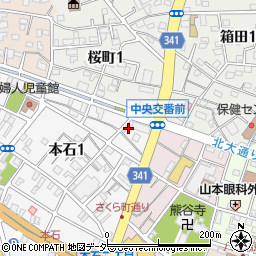 埼玉県熊谷市本石1丁目220周辺の地図